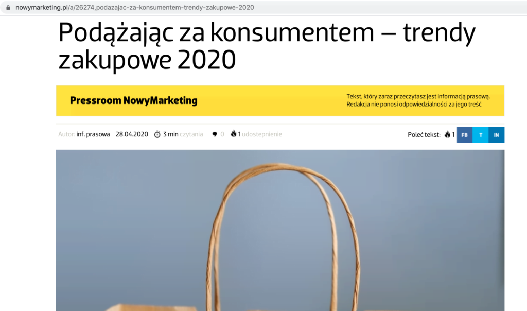 Promocja raportu Listonic publikacja case study
